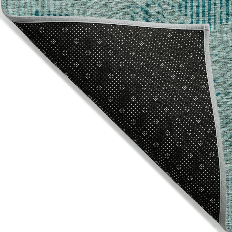 Machine Washable Indoor/ Outdoor Chantille Contemporary Maze Rug