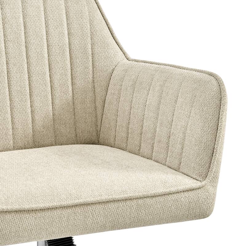 NPD Furniture Thompson Fabric Swivel Office Arm Chair
