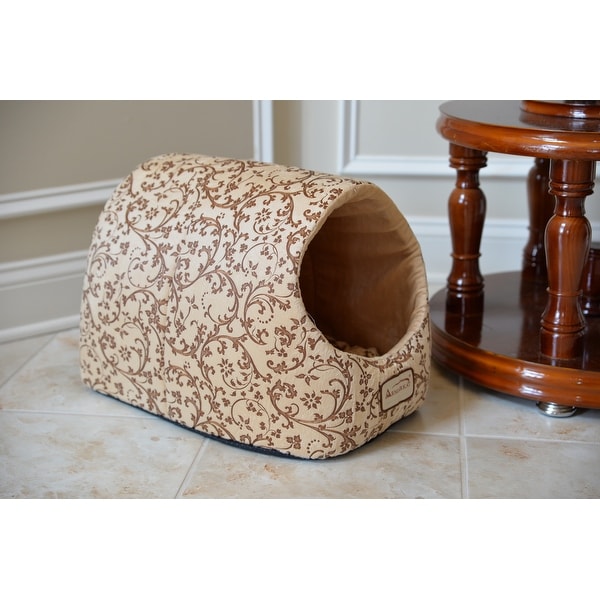 Armarkat Velvet Floral Pattern Cat Bed - Small. Opens flyout.