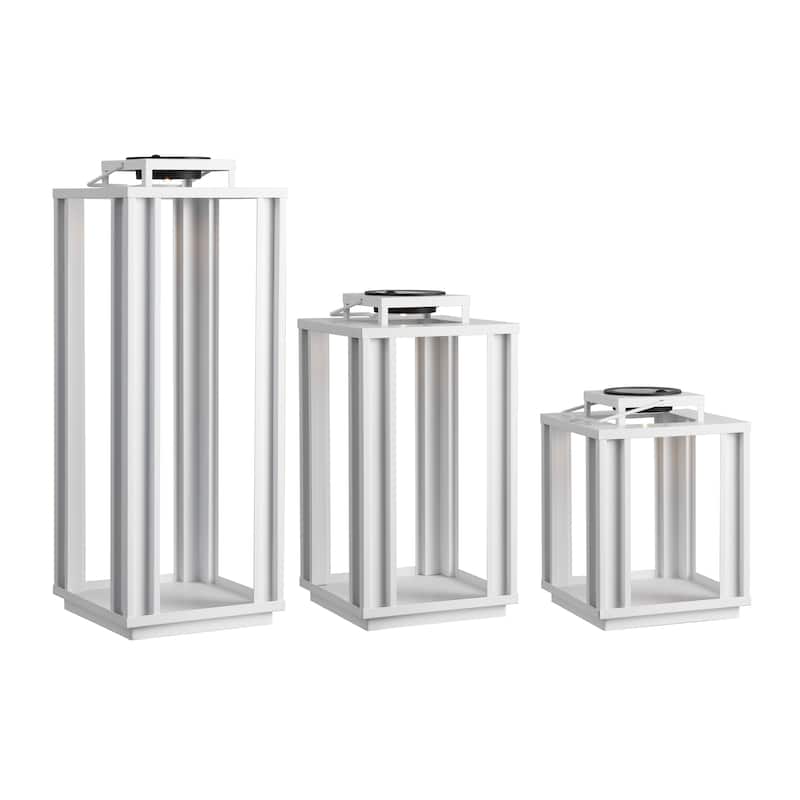 Leland Modern Indoor/Outdoor LED Solar Powered Lanterns, By JONATHAN Y - 19.50