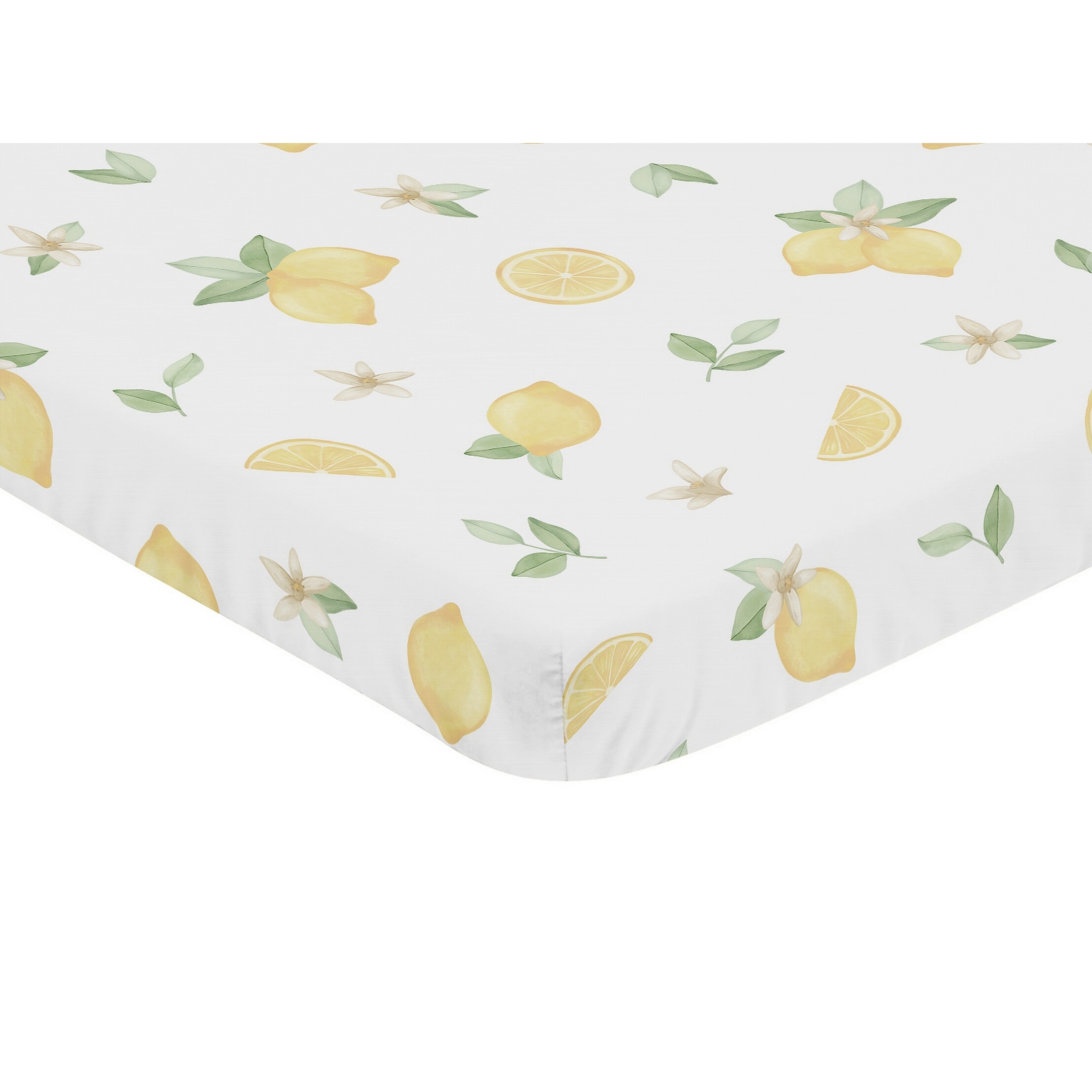 Lemon crib sheets sales