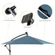 preview thumbnail 2 of 20, Glam 10-foot Solar LED Cantilever Umbrella with Base (UV 50+)