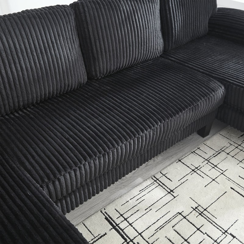 4-Seat U-Shaped Sectional Sofa with Double Chaise