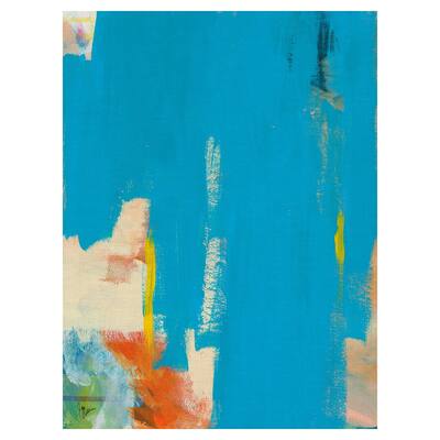 Aqua Tide by Jan Weiss Canvas Art Print