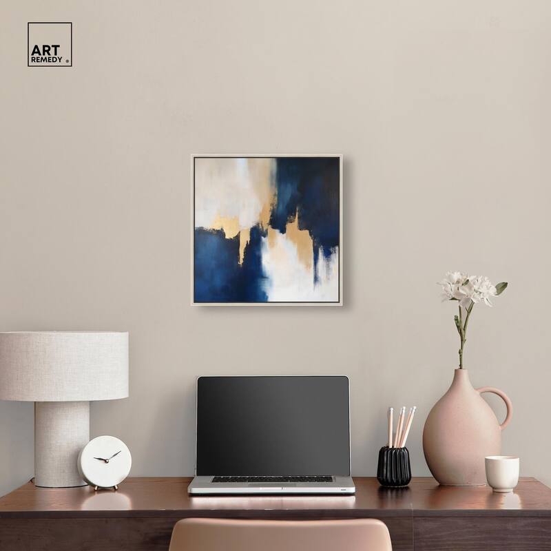 Indigo Aurelian Canvas by Art Remedy