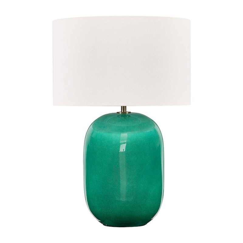 Uttermost Hollis Teal Table Lamp - 19.00" W x 28.25" H x 19.00" D