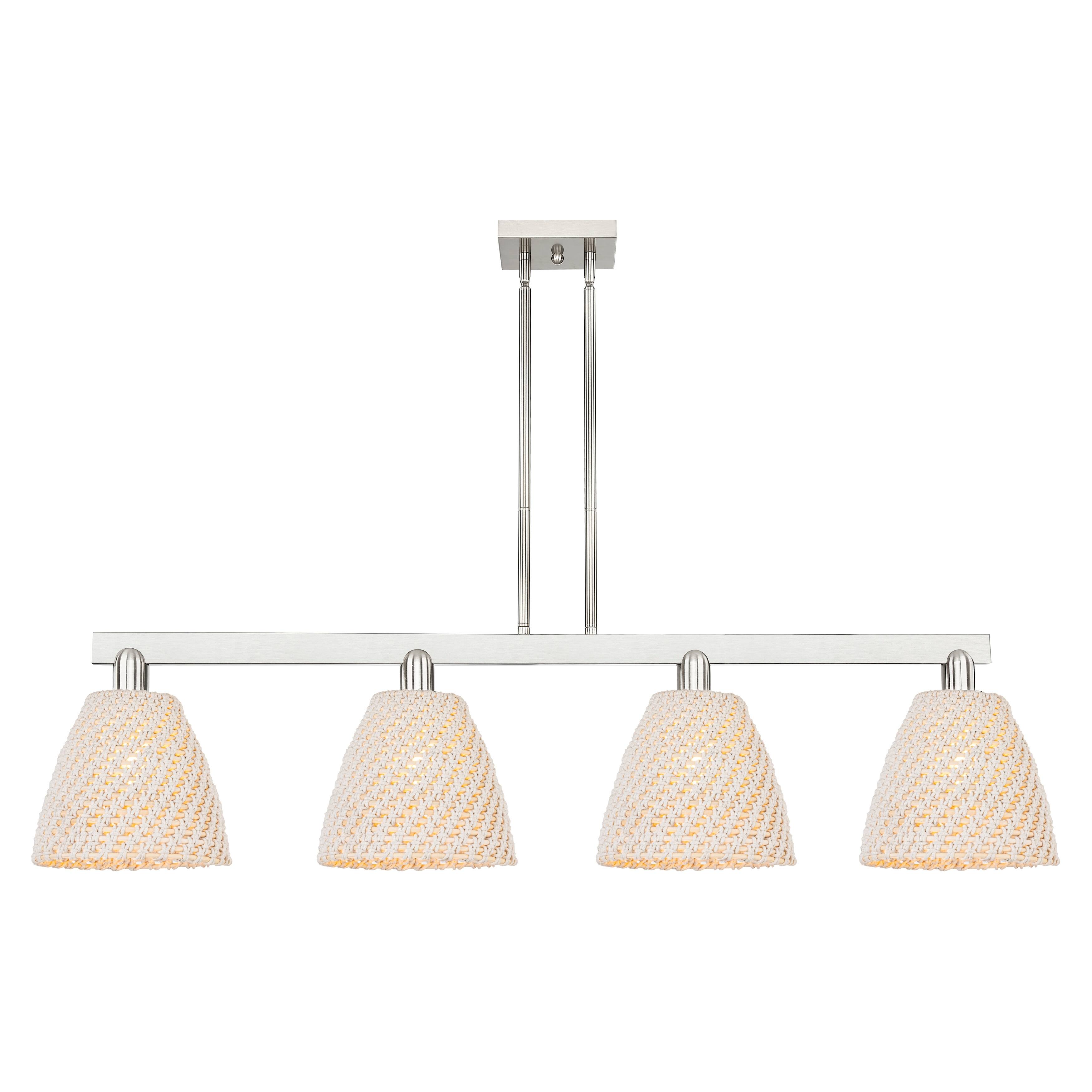 Innovations Lighting Endless Possibilities Arcadia - Bristol Natural - 4 Light 52" Stem Hung Island Light