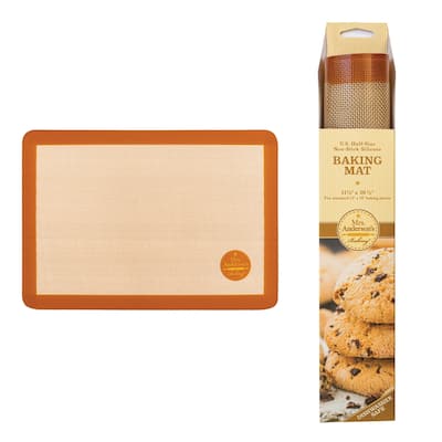 Mrs. Anderson's Baking Silicone Half-Size Baking Mat, Set of 2