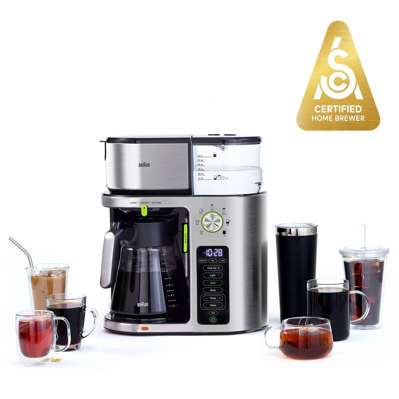 Braun MultiServe 10Cup SCA Certified Coffee Maker with Internal Water