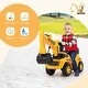 preview thumbnail 5 of 8, Gymax Kids Ride on Excavator w/ Adjustable Shovel Anti-Tipping Block