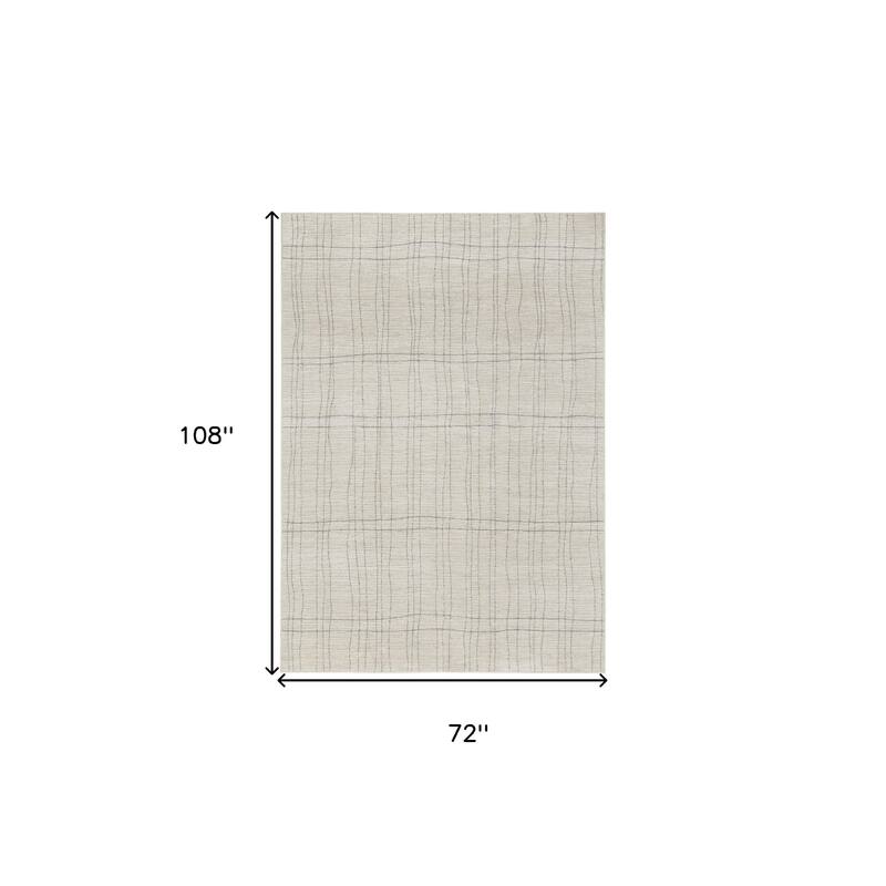 HomeRoots Abstract Scandinavian Rectangle Area Rug
