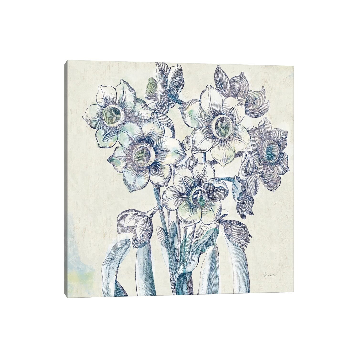 iCanvas Belle Fleur IV Floral Art Print by Sue Schlabach-image