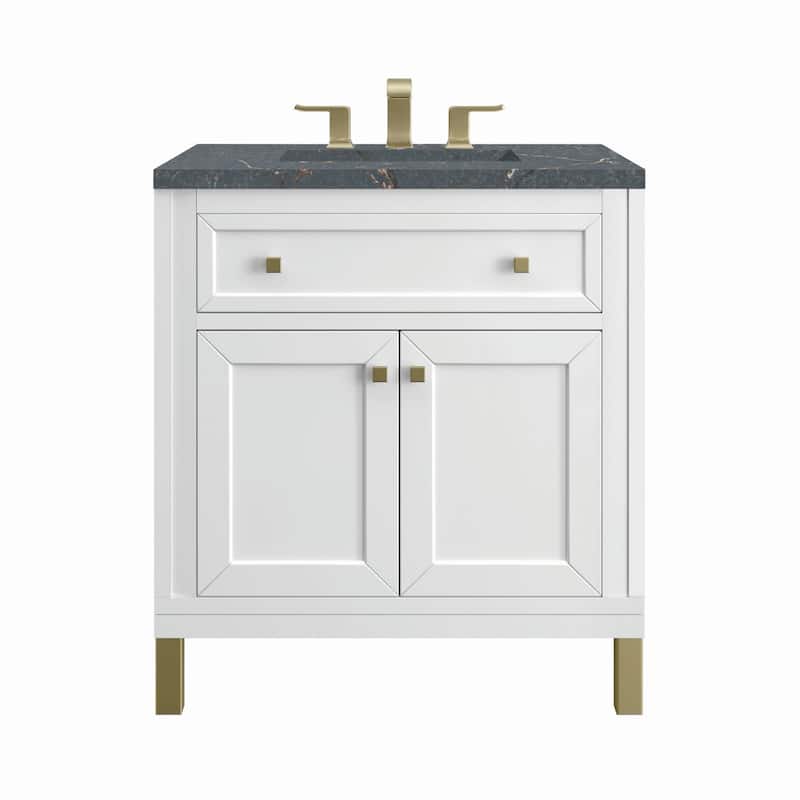 James Martin Vanities 305-V30-3PBL Chicago 30" Single Basin Wood