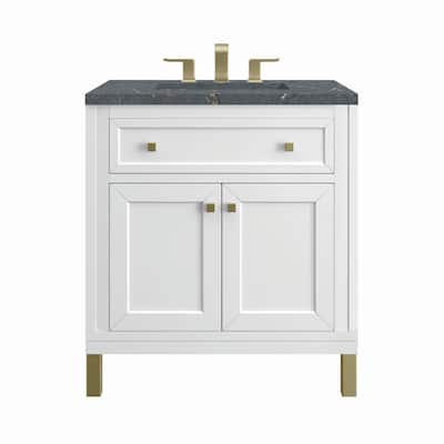 James Martin Vanities 305-V30-3PBL Chicago 30" Single Basin Wood
