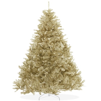 75ft Gold Artificial Holiday Christmas Tree with Metal Stand - 7.5 ft