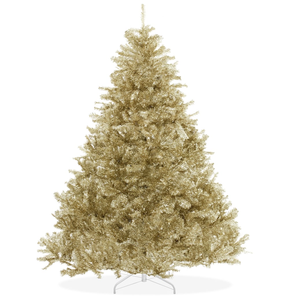 75ft Gold Artificial Holiday Christmas Tree with Metal Stand - 7.5 ft