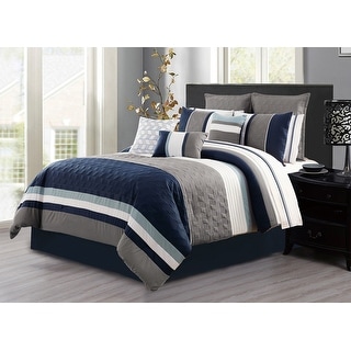 Comforter 7 Piece Set Microfiber Queen Ryker