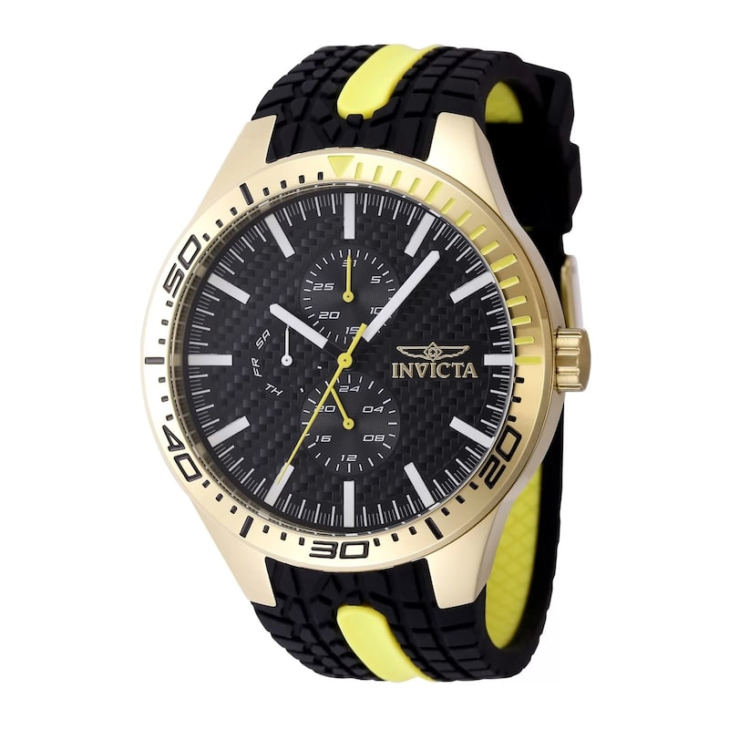 Invicta Men's 48873 Invicta Racing Quartz 3 Hand Black Dial Watch