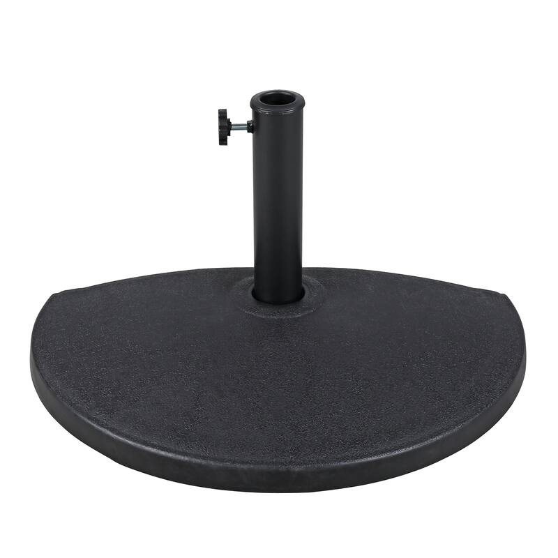 Half Round Resin Patio Market Umbrella Base Stand