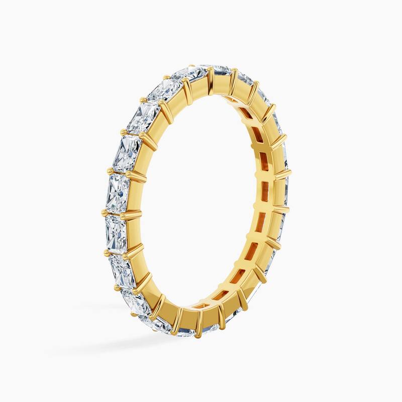 Auriya 14k Gold Radiant East-West Lab Grown Diamond Eternity Band 2.10 - 8.25 ct. tw. (F-G, VS)