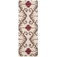 preview thumbnail 130 of 147, SAFAVIEH Handmade Wyndham Zvonka Modern Wool Rug 2'3" x 11' Runner - Ivory/Brown - Runner