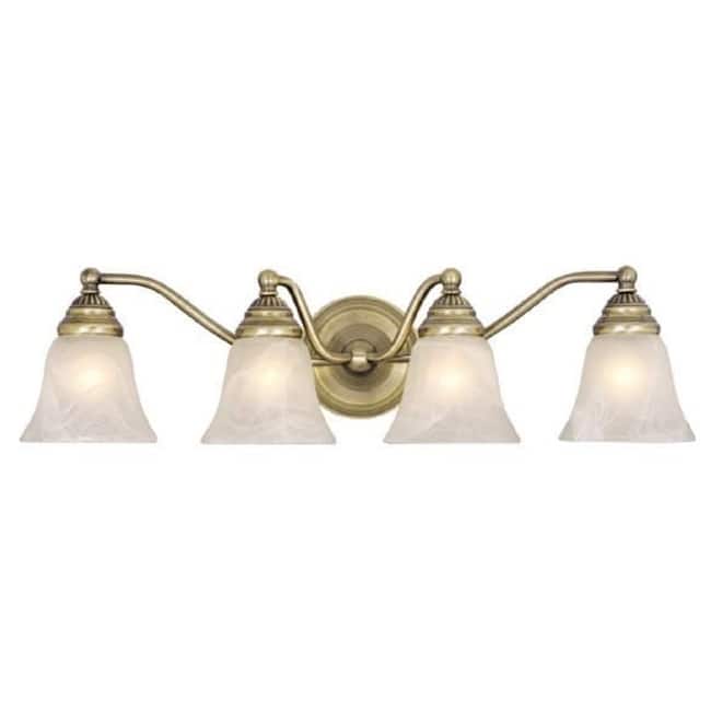 Roseto Carson 4 Light 25" Wide Bathroom Vanity Light
