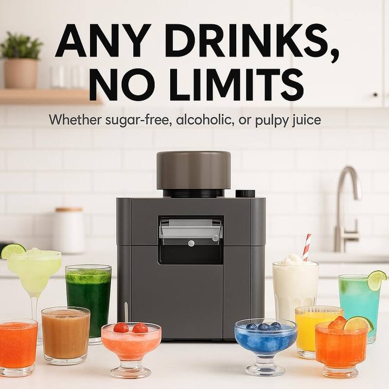 Shaved Ice and Slushie Machine with 15 Ice Modes