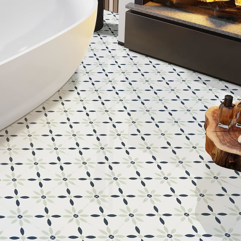 Ackland AKNPTAMA8X8M-CA Amara - 8" x 8" Porcelain Encaustic Floor and