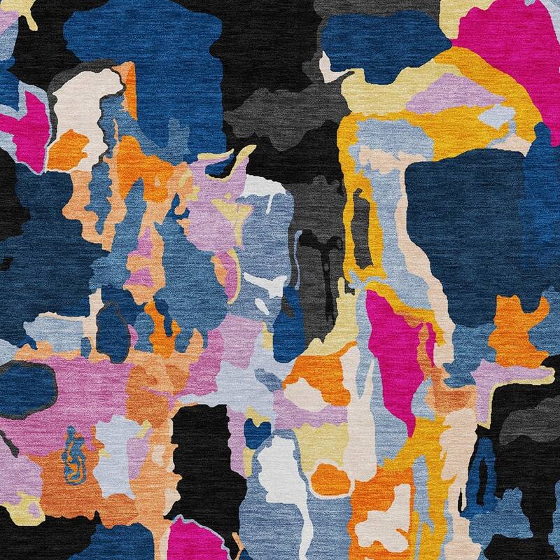 HomeRoots Abstract Transitional Rectangle Outdoor Rug