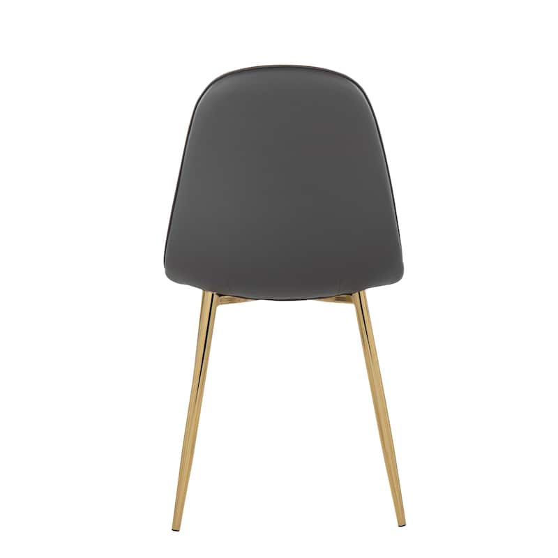 Silver Orchid Stone Gold Dining Chair - Set of 2