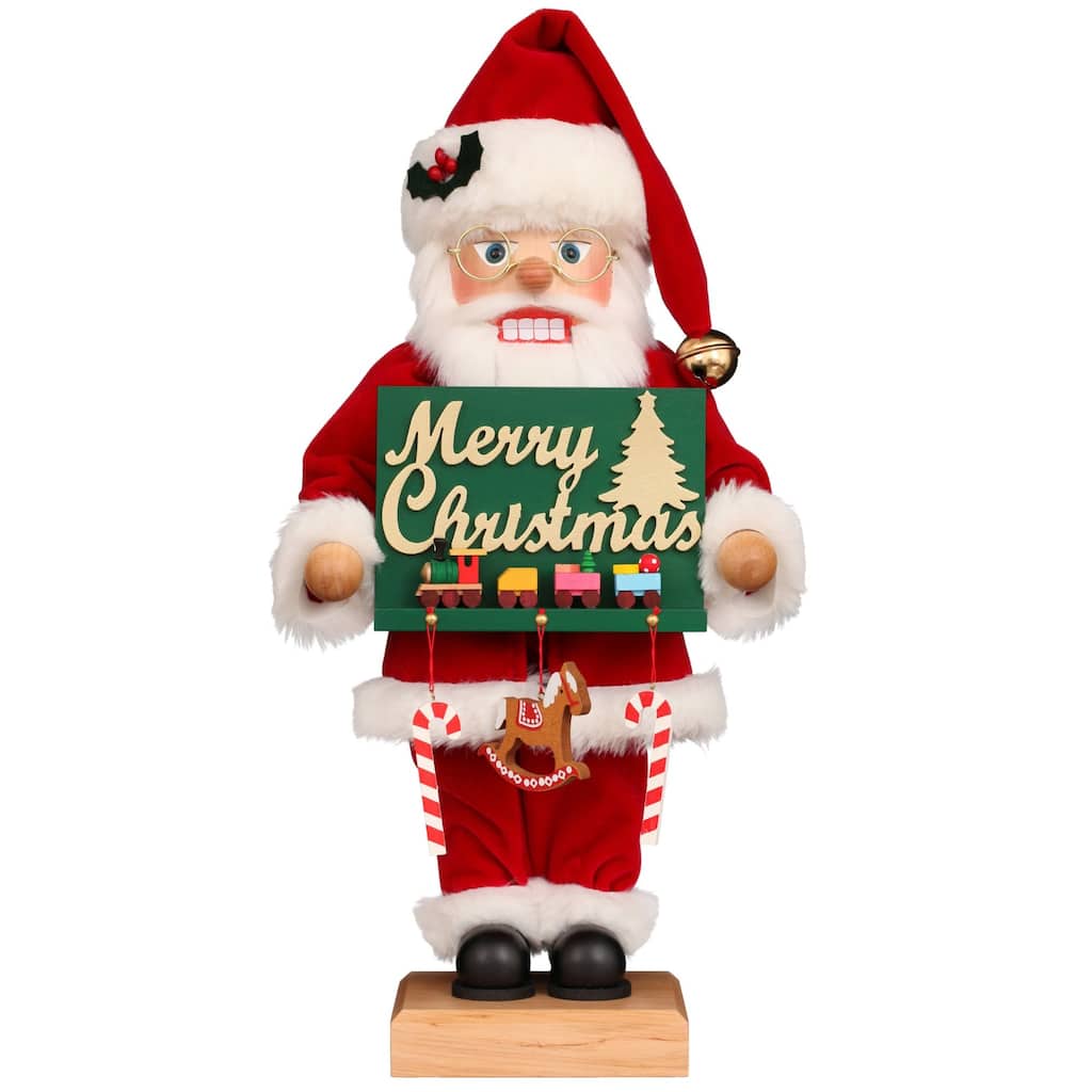 19.25" Christian Ulbricht Merry Christmas Santa Nutcracker