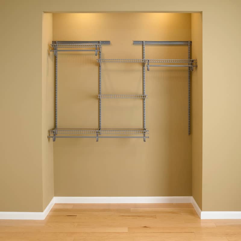 ClosetMaid ShelfTrack 48-72 inch W Adjustable Wire Closet System