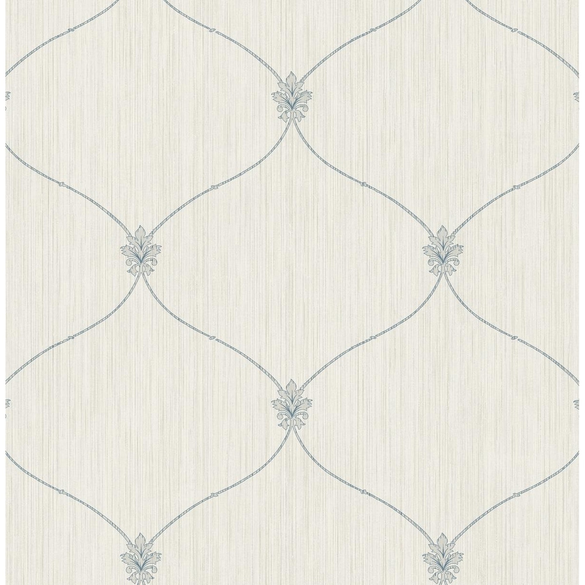 Seabrook Designs Lenox Hill Ogee Unpasted Wallpaper - 20.5 in. W x 33 ft. L