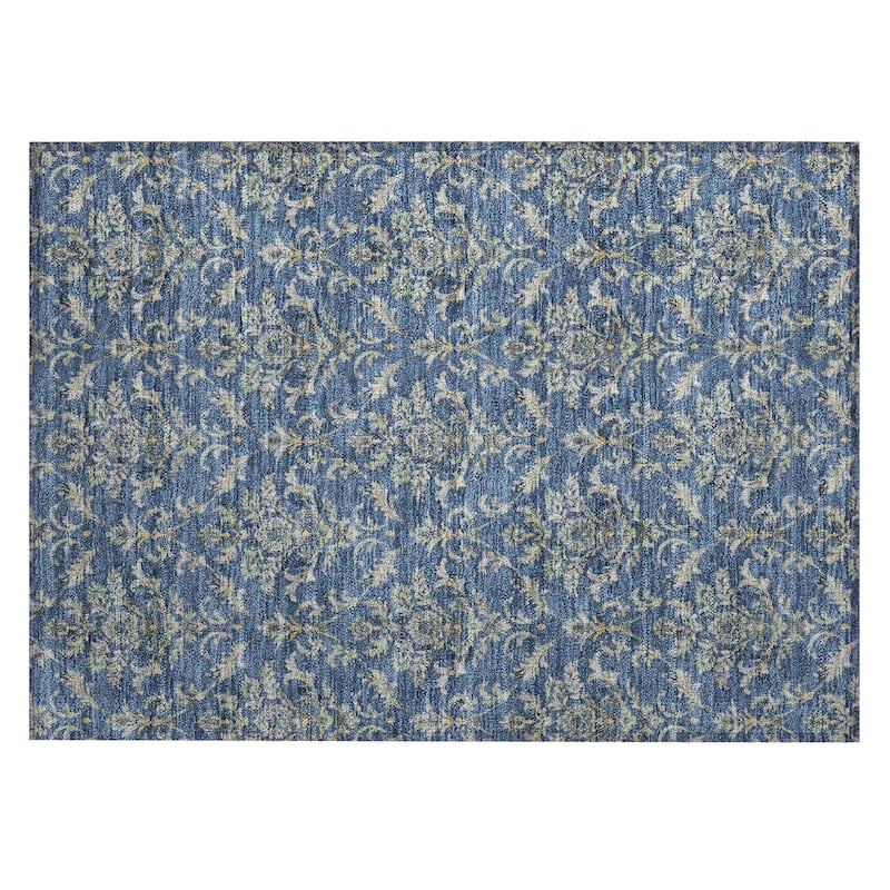 Machine Washable Indoor/ Outdoor Traditional Marrakesh Chantille Rug