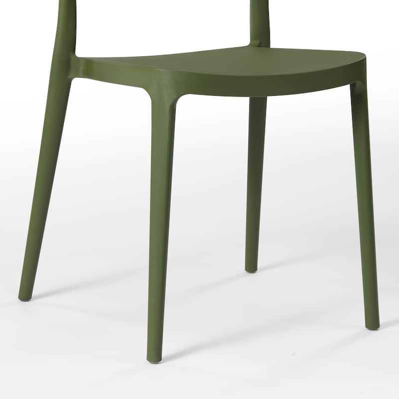 Frond and Form Outdoor Stacking Dining Side Chair (Set of 4)