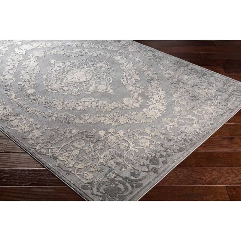 Livabliss Tibetan Updated Traditional Medallion Area Rug
