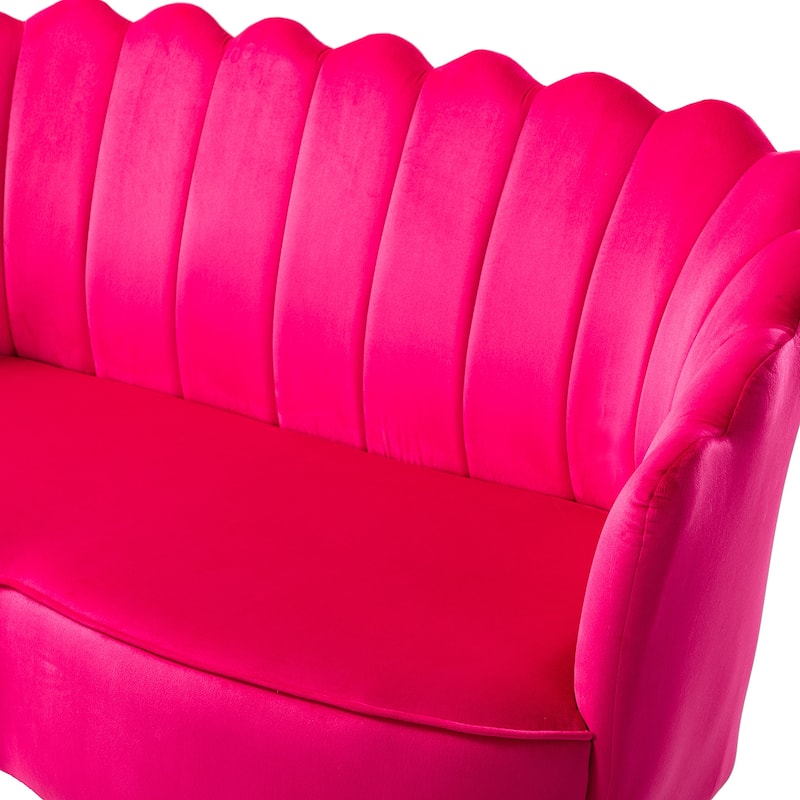 Xabier 52''Loveseat with Flower Shaped Back Design