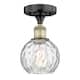Option Clear Water Glass / Black Antique Brass