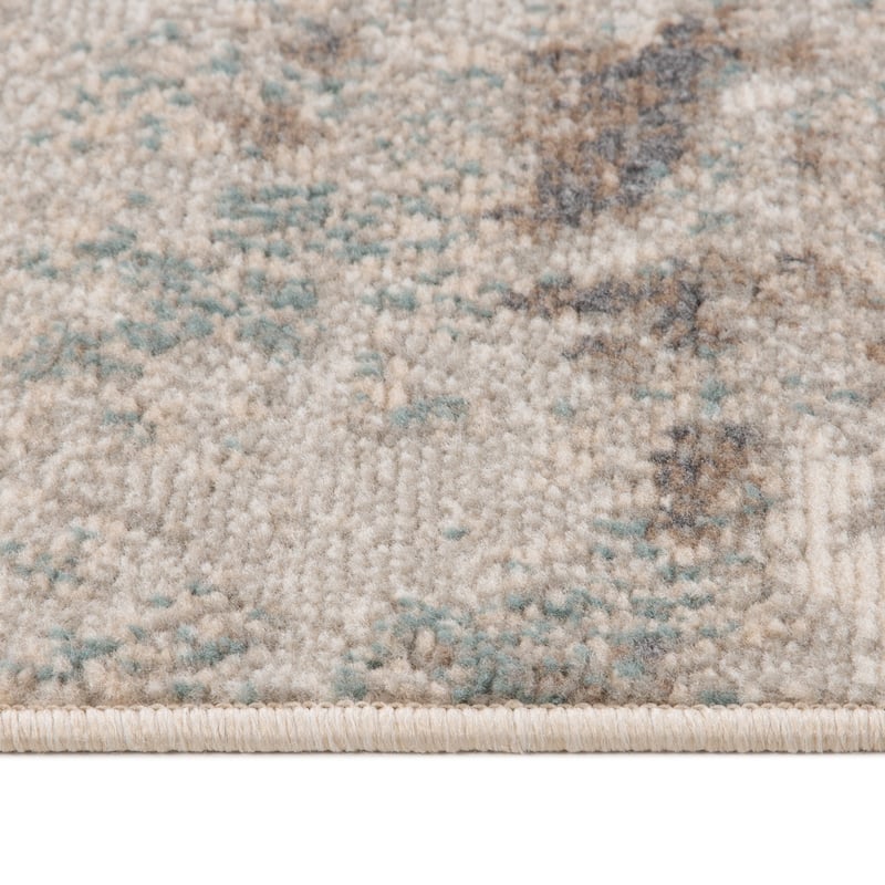 Alana Amira Gray Abstract Area Rug