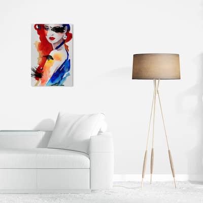 Wynwood Studio Fashion and Glam Mabella II Red and Modern & Contemporary Wall Art Canvas Print
