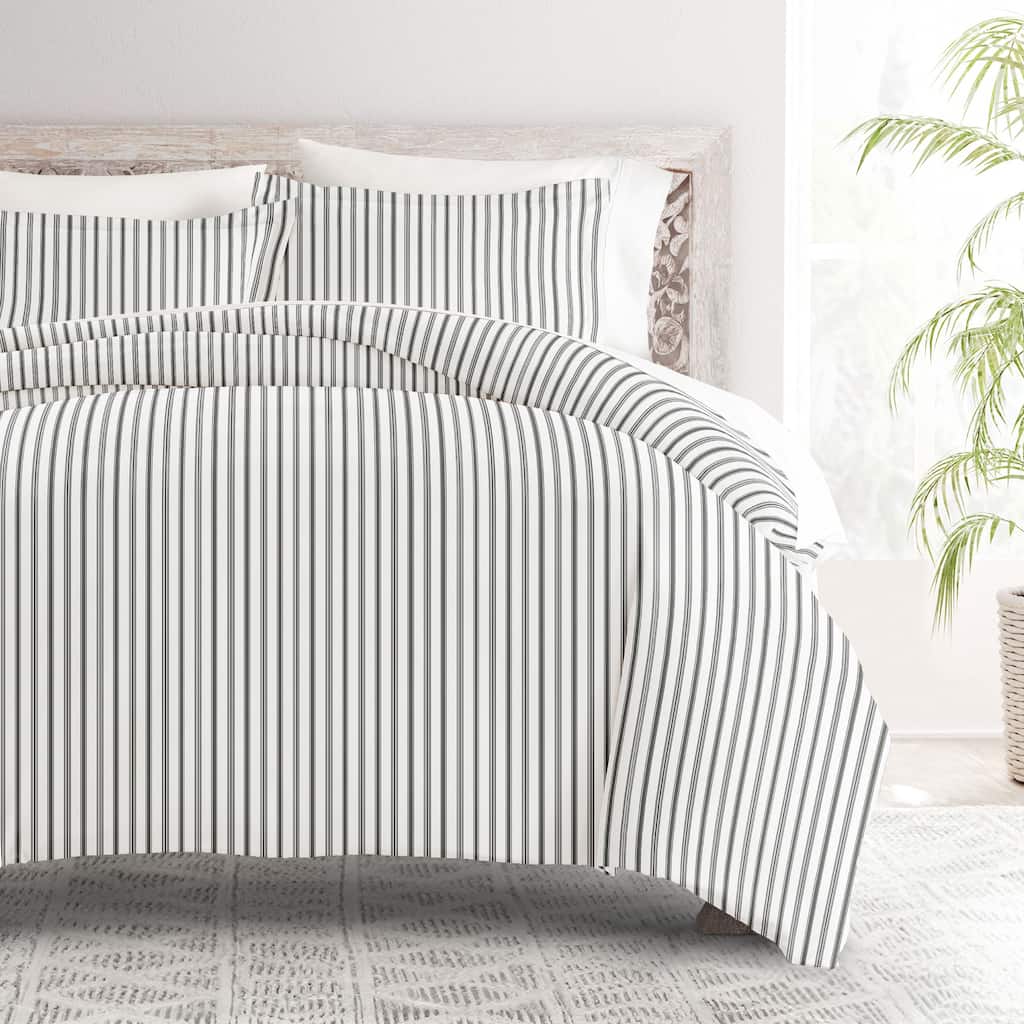 Becky Cameron Oversized Vertical Dreams Pattern 3 Piece Duvet Cover Set