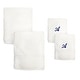 preview thumbnail 26 of 26, Sweet Kids 2-piece White Turkish Cotton Bath and Hand Towel Set with Royal Blue Monogrammed Initial A - White