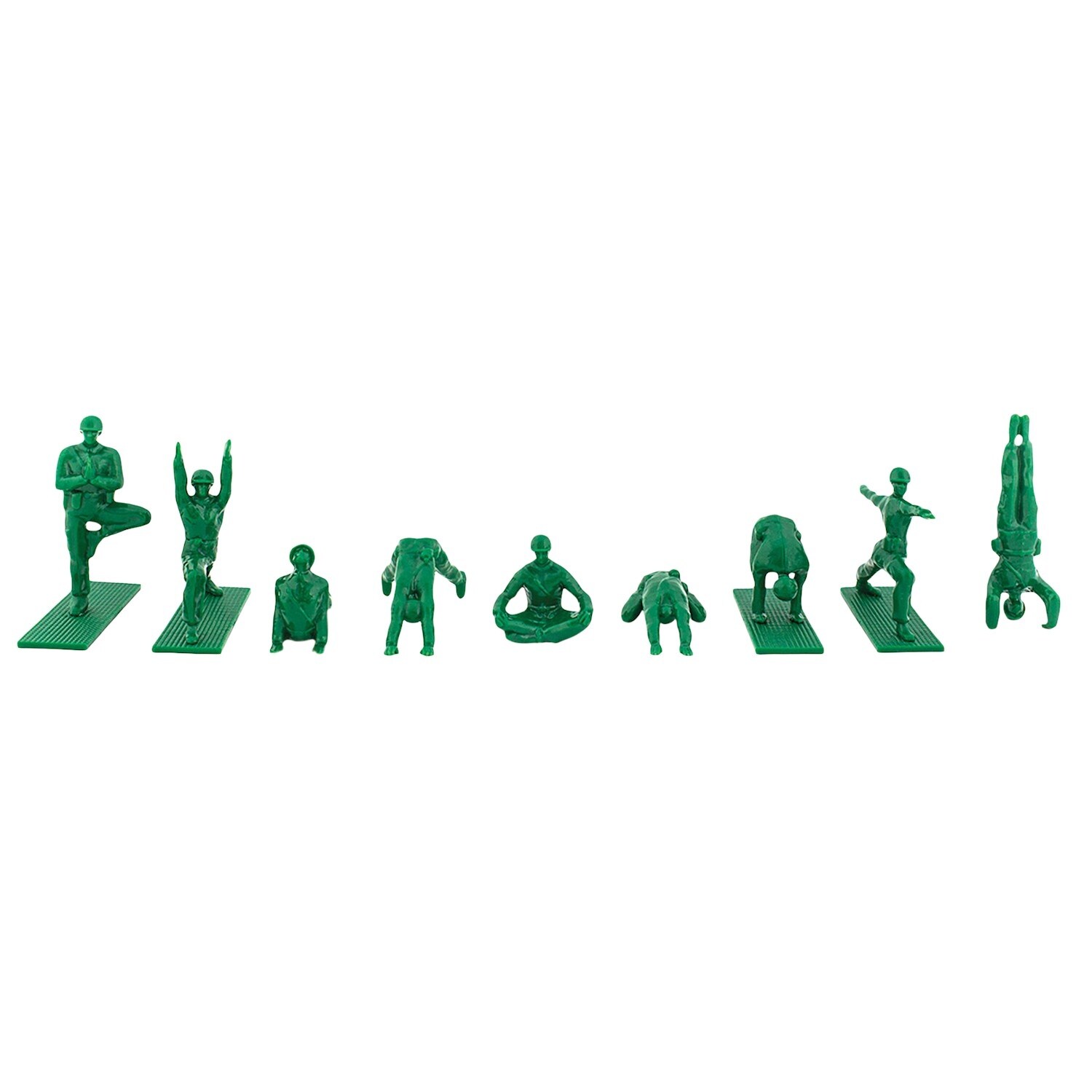 green army yoga figures