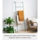 preview thumbnail 9 of 17, Yamazaki Home Leaning Storage Ladder - Two Styles, Steel, Ladder, Holds 13.2 lbs - L 9.45 x W 17.72 x H 62.99 inches