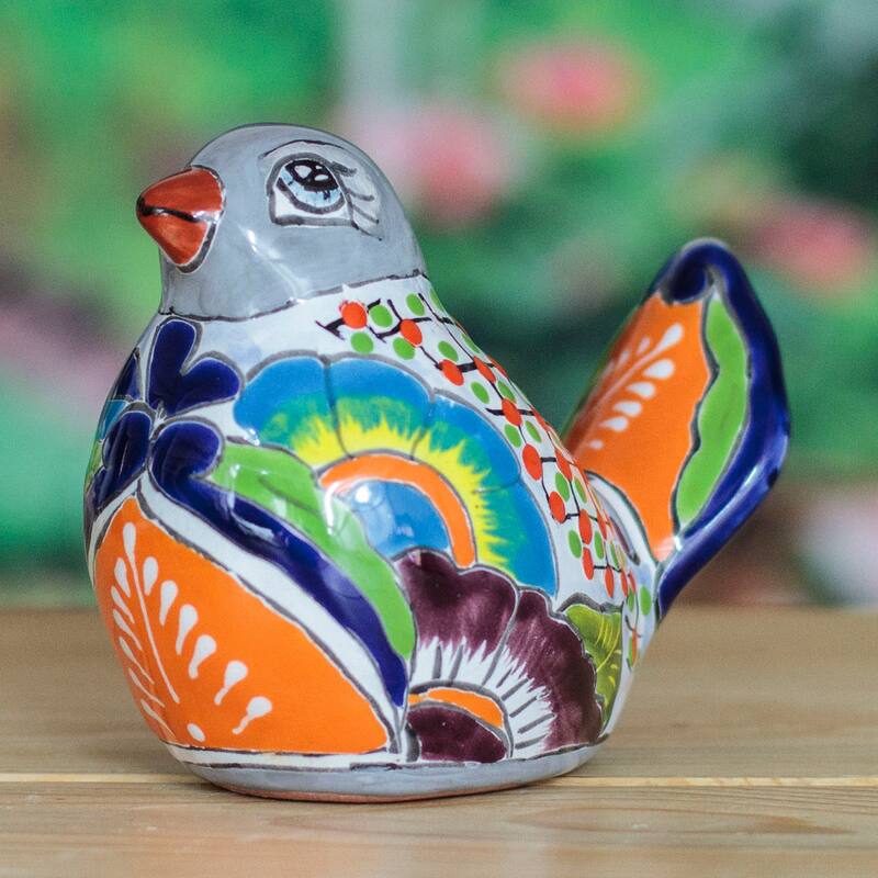Novica Handmade Chants From The Hacienda Ceramic Figurine