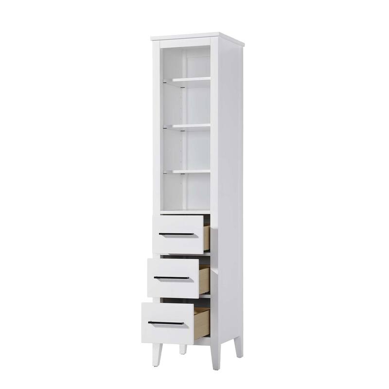 Laura 16-28 Inch Open Shelving Bath Storage Cabinet