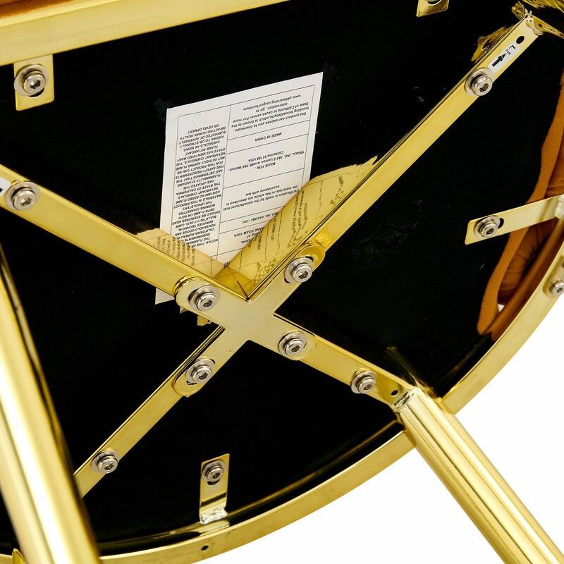 Set of 2 Puffy Bubble Velvet Dining Chairs with Ball Chain Design