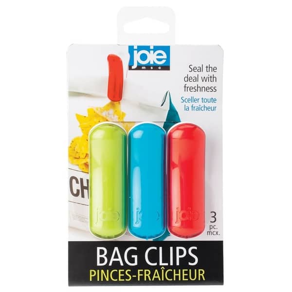 Handy Housewares 6 Piece Multi-Purpose Bag Clips Set, Includes 3 Mini
