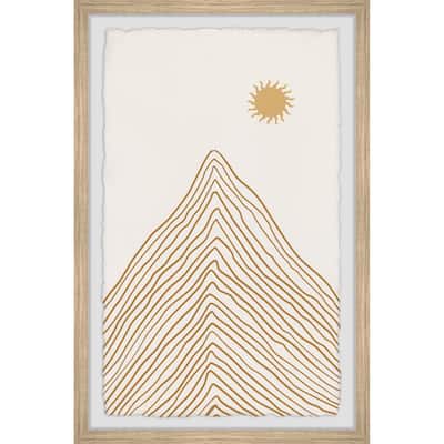 'Majestic Mountain' Framed Painting Print