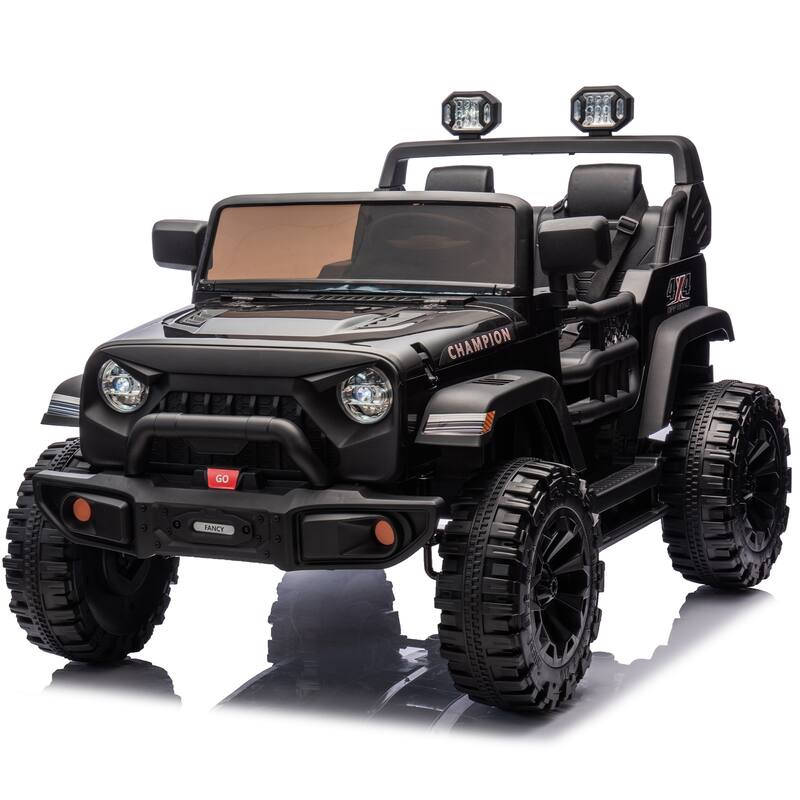 24V Two-Seater Kids Ride On Electric Car W/Parents Control,400w Motor,Provide A Speed Of 1.86-4.35mph For Kids Of 3+